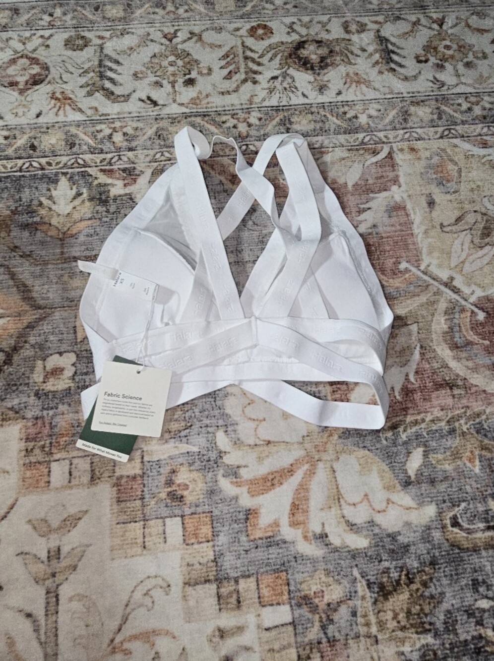 HALARA White Dual-Strap Bralette - Picture 4 of 4